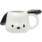 Silver Buffalo Sanrio Hello Kitty and Friends Pochacco - Taza de cerámica esculpida en 3D, 20 onzas