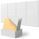 Rectangle Acoustic Wall Panels, Sound Absorbing Panels for Walls, Ceiling, Doors, 12 Pack 16