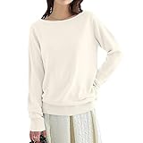 [神戸レタス] 洗える ニット カシミヤタッチ ウォッシャブル セーター 長袖 チュニック トップス 洗濯機 レディース カジュアル シンプル ベーシック オフィス服 仕事 春 秋 冬 秋冬 [N555] L ボートトップス アイボリー