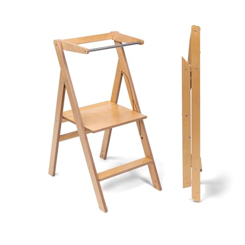 Ette Tete Torre de aprendizaje plegable con altura ajustable STEP'n'FOLD (madera)