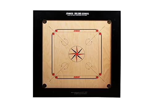 Image of Synco Bulldog Genius Carrom Board 36 inch Full Size Approved by Carrom Federation and Brand for World Championship (36mm)