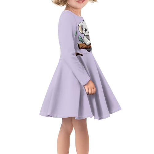 Girl Clothes Novelty Skater Dress for Kids 3-16 Years Toddler Girl Long Sleeve Dress Little Girls Fall Dresses4