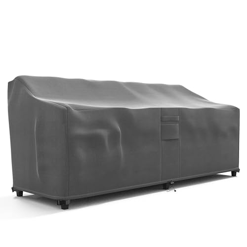 KHOMO GEAR GER-1031 Outdoor Lounge Sofa Patio Cover, 104'' x 32.5''x 33"), Titan Series (Grey)