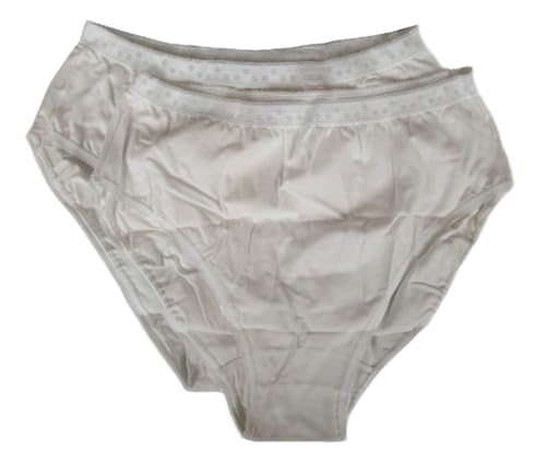 Slip coton femme blanc anti-irritation taille L avec braguette d'aisance Ragno