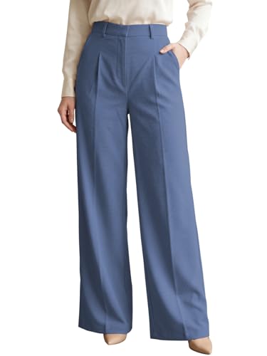 Image of GRECIILOOKS Trousers for Woman | Womens High Rise High Waist Flared Korean Style | Formal Pant for Women Office Wear| Track Pants for Womans Elegant for College & Events (Available in Plus Size)