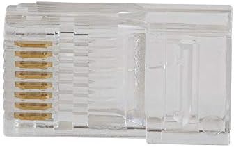 KLEIN TOOLS Pass-Thru Modular Data Plug, RJ45 CAT6, Pass Through Connectors 50-Pack, VDV826-703