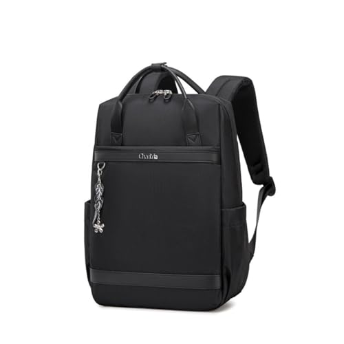 Image of Chantria Slim Backpack for Women Stylish 14-inch Laptop Bag 13L Multi-pocket Water-resistant Daypack with Top Handheld & Luggage Strap,Ladies Backpack for Office Casual College