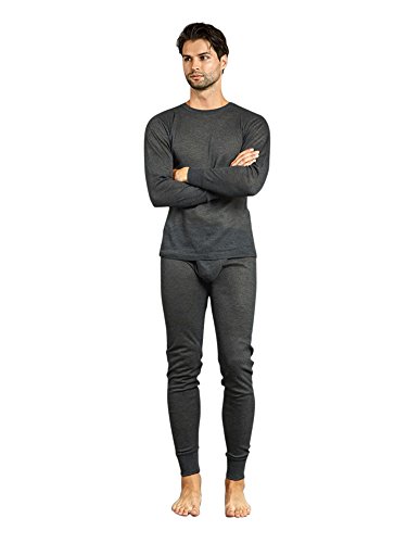 Luxury Divas Men's Thermal Crew Neck Top & Bottoms Long Johns Underwear Set