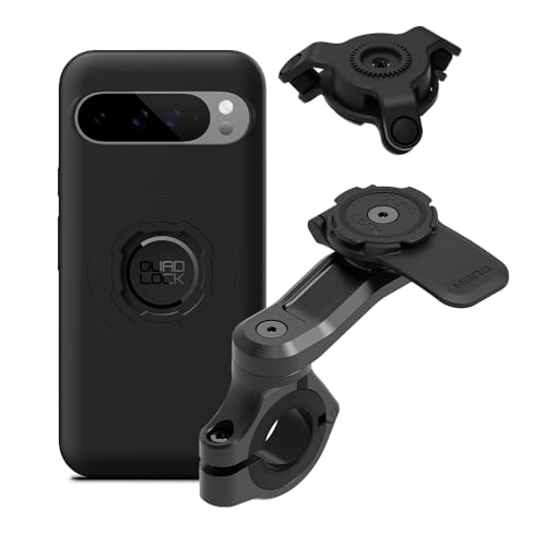 Image of Quad Lock Motorcycle Handlebar Mount PRO Kit with Vibration Dampener and MAG Phone Case for Google Pixel 9 Pro XL