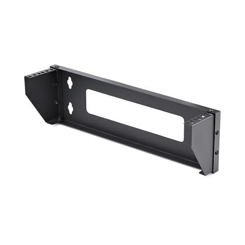 StarTech 2U Vertical Wall-Mount Bracket 19in 121lb 55kg (RK219WALLV-N)