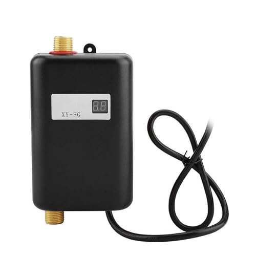 Termo Electrico, Mini Calentador De Agua Instantáneo De 3800W, Calentador De Agua Eléctrico Instantáneo Sin Tanque, Calentador De Agua Eléctrico Instantáneo For Ducha(Nero,110 3000w)