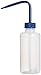 SP Bel-Art Narrow-Mouth 250ml (8oz) Polyethylene Wash Bottles; Blue Polypropylene Cap, 28mm Closure (Pack of 6) (F11615-0250)