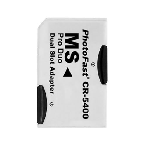 CR-5400 MicroSD/TF to MS Pro Duo Short Rod Adapter, Converts 2 microSDHC (TF) Cards into MS Pro Duo Cards