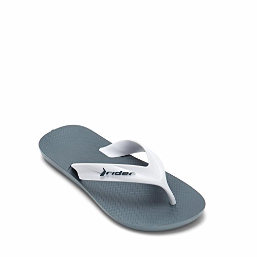 Rider Men's Strike Plastic Flip Flop White/Navy White 7/8 Size 7/8