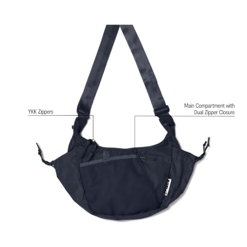 Image of Baboon to the Moon Crescent Crossbody Travel Sling Bag