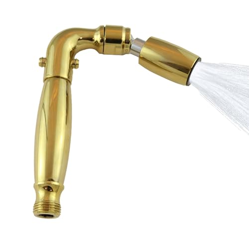High Sierra® Solid Metal Handheld Shower Head, Lead-Free. Patented Nozzle Never Clogs. Trickle Valve. Shower Hose and Holder Not Included. High Pressure 2.0GPM. Polished Brass Finish