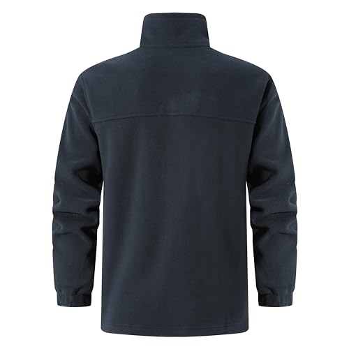 Men's Soft Polar Fleece Jacket with Pockets Lightweight Outdoor Recreation Full Zip Coat3