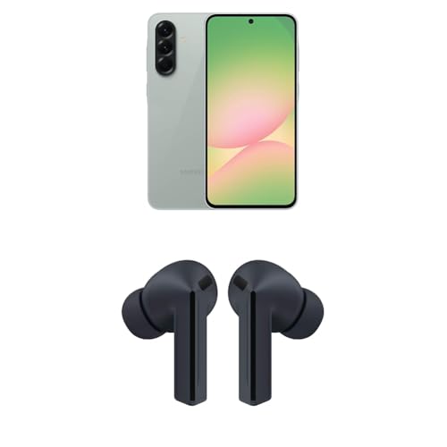 Image of Samsung Galaxy A56 128GB, 5G Unlocked Android Smartphone, Awesome Olive w / Galaxy Buds 3 FE True Wireless Bluetooth Earbuds, Black