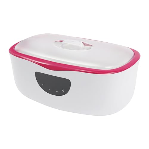 Baño de parafina para manos y pies, 4000 ml, 45 – 75 °C, ajustable con pantalla táctil LED, baño de cera de parafina, 230 W, baño de cera de parafina (rojo)