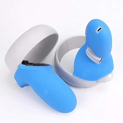 Controller Grip Case Cover Protector for 1 Controllers - Anti-Throw/Drop Protection Case (1 Pair) (Blue) Cover