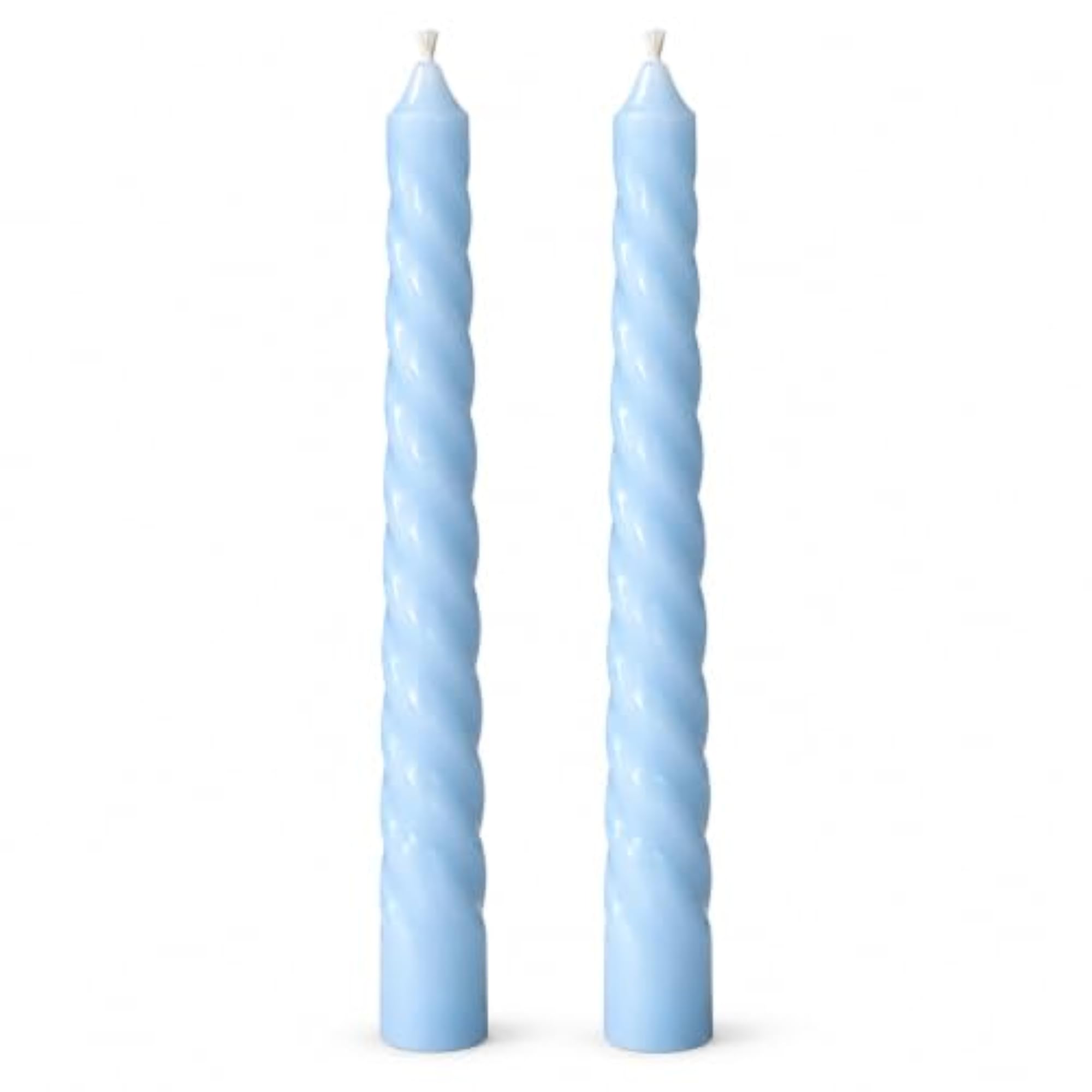 Spiral Taper Candles for Home Decor, Twisted Decorative Dinner Candles