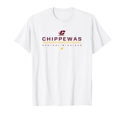 Central Michigan University CMU Chippewas Lines T-Shirt