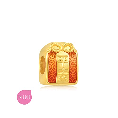 CHOW SANG SANG 999 24K Solid Gold Cultural Omamori Mini Charme Bracelet for Women 92668C4