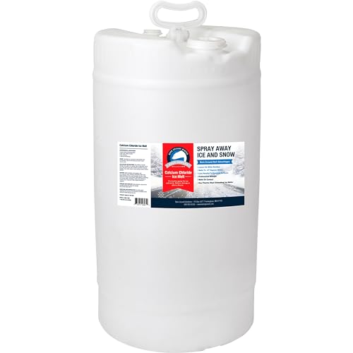 Bare Ground Bolt BGB-15DC Fast-Acting CaCl2 Ice Melt Liquid for All Surfaces, 15 Gallons