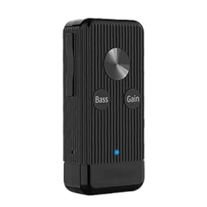 Audio-zenderontvanger Draadloze ruisonderdrukking TF-kaart AUX Home Stereo-adapter Bereik lage latentie zwart