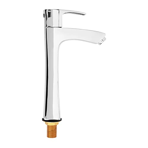 Image of Hindware Avior F520002CP Pillar Tap | Wash Basin Tap | Cold Only | Brass with Premium Chrome Finish