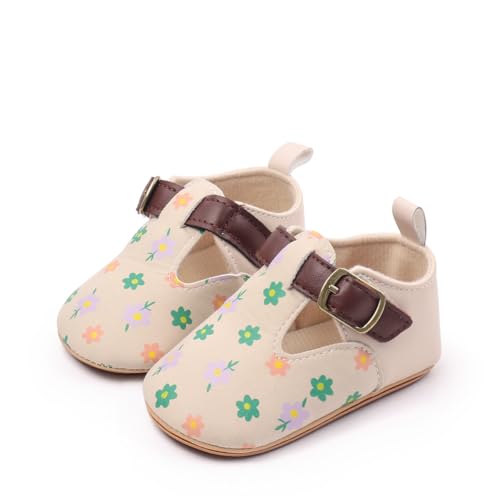 Newborn Baby Girls Infant Soft Rubber Sole Anti-Slip Shoes Moccasins Baptism Christening Crib Shoes Flats