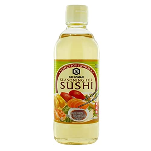 Vinagre de arroz para sushi 300ML - Marca KIKKOMAN (4 botellas)