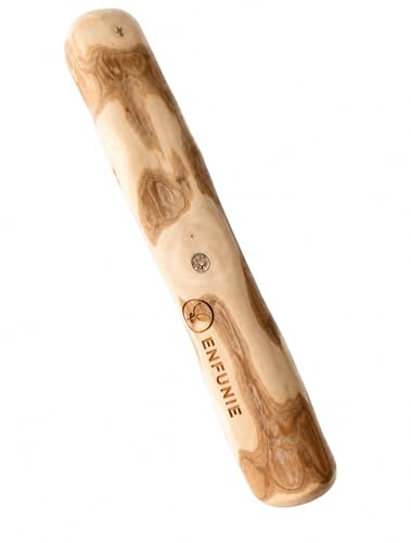 ENFUNIE Coffee Wood Dog Chew Stick for Medium Dogs (1535 lb) 1 Pack Natural Wood Dog Chew Toy Smoothly Sanded Long-Lasting Dental Support