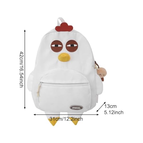 Bonita mochila para niños pequeños con forma de pollito animado 3