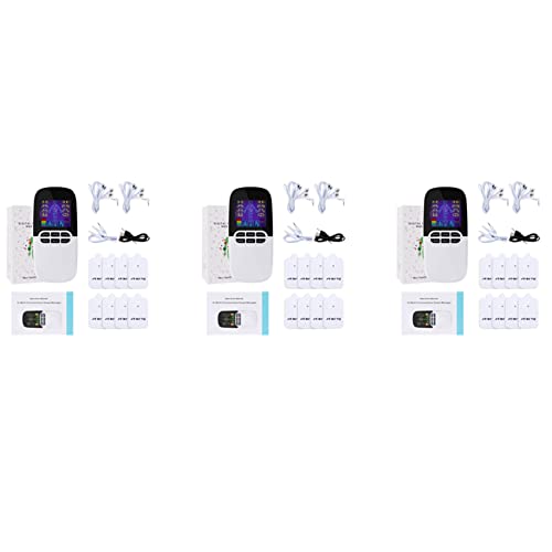 Lanko 3X Unidad TENS Recargable Salud Meridiano Máquina de Terapia Digital EMS Fisioterapia Cuerpo Masaje