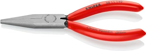 KNIPEX Long Nose Pliers Self-Service Card with Plastic Coating 140 mm, 30 11 140 SB