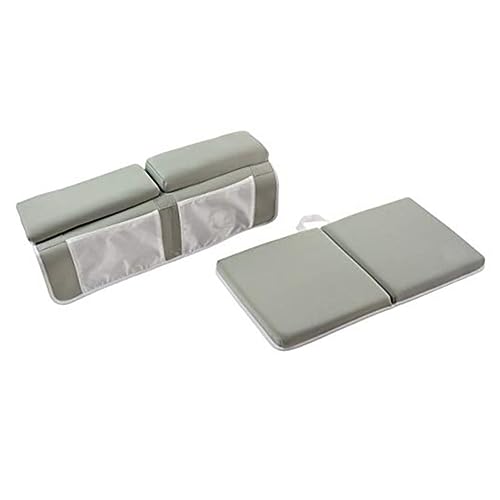 Tapis de bain antidérapant pliable avec coussin genoux pour douche