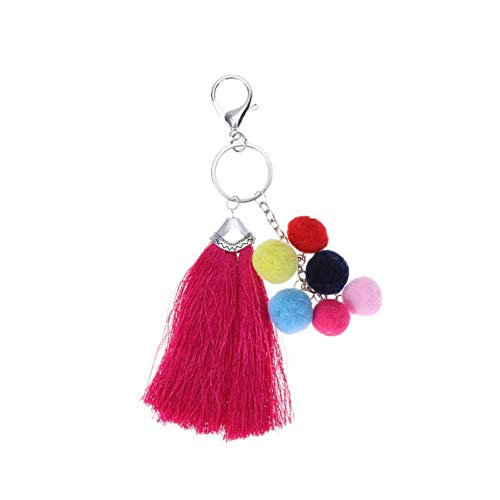 Preisvergleich Produktbild GMTEXTILES Bunter Quasten-Schlüsselbund, Damenmode-Autotaschen, Anhänger, Handtaschen, Schlüsselanhänger, Schlüsselringe, Schlüsselanhänger, Anhänger