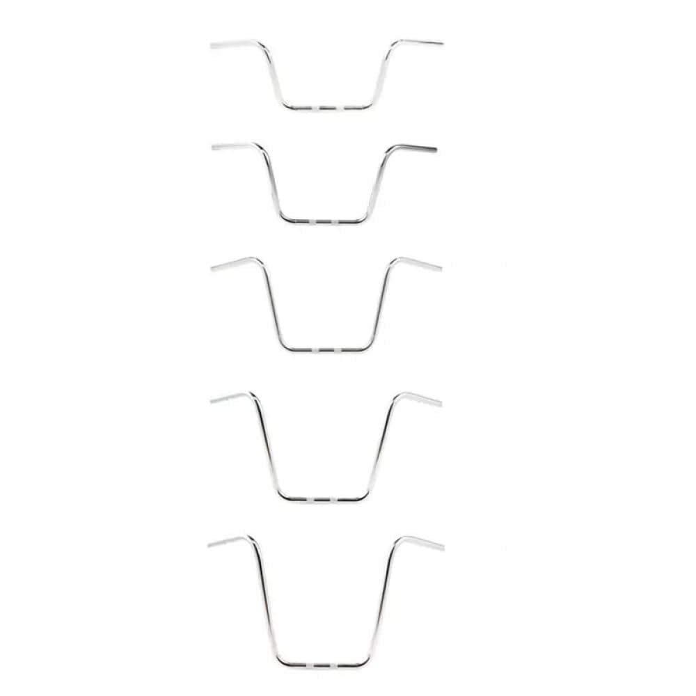 1" Ape Hanger Handlebars 10" 12" 14" 16" 18" For Compatible Motorcycles Similar To XL FLST FXST Models Sportster Style Cruisers(Black 18 inch Rise)