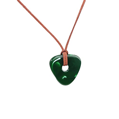 Caiyao Coraline Key Green Seeing Stone Necklace - Halloween Cosplay