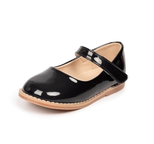 Toddler Girls Mary Jane Flat School Uniform Princess Dress Shoes Casual Slip on Ballet Flats