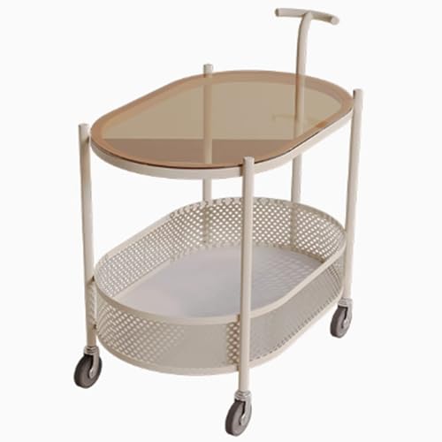 Chariot de rangement mobile pour petits espaces avec cadre en fer stable