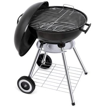 Steelwood Stainless Steel Charcoal Barbeque Charcoal Grill (Black) (18 in), Free Standing