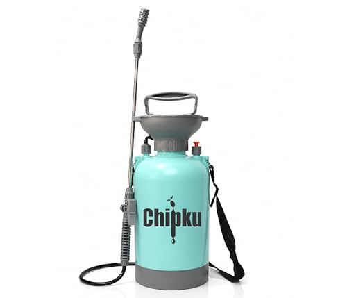 Image of Chipku 5 Litre Garden Spray Pump with Sprinkler Nozzle | Durable Lightweight Plastic Water Can for Home, Balcony & Outdoor Plants | Easy Pour Long Spout (Blue)