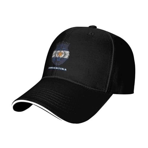KWQDOZF Casquette de Baseball avec Drapeau de l'Argentine pour Homme et Femme, Ajustable, légère, Classique, Style Camionneur, élégan