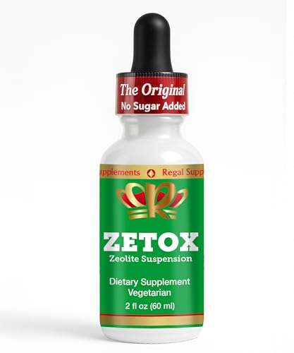 ZETOX | Zeolite Detox for Kids and Adults | Enhanced with Methyl Vitamin B12 and D3 | Premium Grade Liquid Clinoptilolite Zeolite Drops | Supports Gentle Daily Detox, Energy, and Focus (60 Servings)