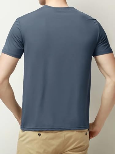 Quick Dry Ice Silk Athletic T-Shirts for Men, Athletic Short Sleeve Moisture Wicking Tee for Running,Training （1 Piece）4