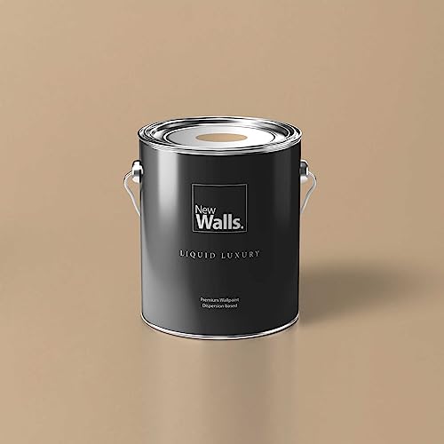 New Walls Premium Peinture murale Beige Cappuccino Liquid Luxury Peinture émulsion d'intérieur -...