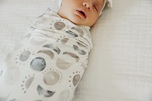 Image of Copper Pearl Swaddle Blankets for Newborns | Soft Stretchy Receiving Blankets for Boys and Girls | Large 46 x 46 Inch Baby Blankets | Lightweight and Breathable Swaddles | Eclipse