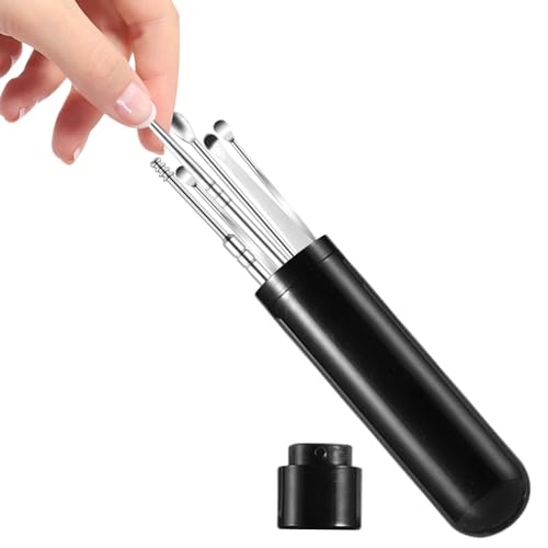 Élimination des oreilles : pointe de nettoyage en silicone, outil pour le canal auditif, extracteur hygiénique avec prise flexible | Collecte sûre des déchets pour la salle de bain